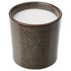 Duftkerze im Keramikglas Lagerfeuer/grau von ENSTAKA im aktuellen IKEA Prospekt