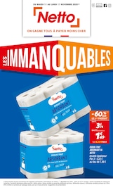 Prospectus Discount Alimentaire Netto en cours à Saint-Donat-sur-l'Herbasse et alentours, "LES IMMANQUABLES", 16 pages, 11/11/2025 - 17/11/2025 Catalogue Discount Alimentaire Netto en cours à Saint-Donat-sur-l'Herbasse et alentours, "LES IMMANQUABLES", 16 pages, 11/11/2025 - 17/11/2025