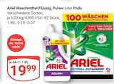 GLOBUS - Ariel Waschmittel Flüssig, Pulver oder Pods Angebot im Prospekt Ariel Waschmittel Flüssig, Pulver oder Pods bei GLOBUS im Prospekt "" für 19,99 €