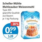 Mehlzauber Weizenmehl im Angebot bei V-Markt in Regensburg Mehlzauber Weizenmehl Angebote von Scheller Mühle bei V-Markt Regensburg für 0,99 €