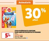 Promo STICK HYGIÈNE BUCCO-DENTAIRE POUR CHIEN MOYEN DENTASTIX à 5,49 € dans le catalogue Auchan Supermarché à Ponthierry