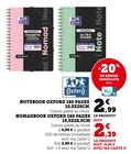 Notebook 160 pages 18,5x25cm - Oxford dans le catalogue Super U