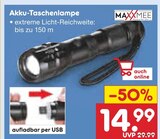Akku-Taschenlampe im Angebot bei Netto Marken-Discount in Paderborn Akku-Taschenlampe Angebote von MAXXMEE bei Netto Marken-Discount Paderborn für 14,99 €