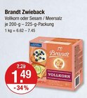 Zwieback Vollkorn im V-Markt Prospekt Zwieback Vollkorn von Brandt im aktuellen V-Markt Prospekt für 1,49 €