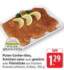 Puten-Cordon-bleu Angebote von Pfälzer Spezialitäten bei EDEKA Pirmasens für 1,29 €