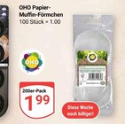 Papier-Muffin-Förmchen Angebote von OHO bei GLOBUS Erftstadt für 1,99 €
