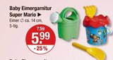 Baby Eimergarnitur von Super Mario im aktuellen V-Markt Prospekt für 5,99 €