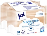Feuchtes Toilettenpapier Sheabutter-Duft im REWE Prospekt Feuchtes Toilettenpapier Sheabutter-Duft von ja! im aktuellen REWE Prospekt für 1,25 €