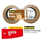 Rubans d'emballage - Scotch en promo chez Carrefour Massy à 5,24 €