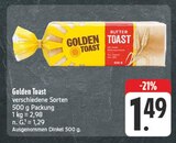 Butter Toast Angebote von Golden Toast bei EDEKA Würzburg für 1,49 €