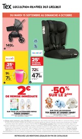 Promos Siège Auto Bébé dans le catalogue "Tex Les basiques c'est nous. La vie qui va avec, c'est vous." de Carrefour Market Siège Auto Bébé en promo dans le catalogue Carrefour Market à la page 11
