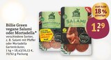 vegane Salami oder Mortadella von Billie Green im aktuellen tegut Prospekt für 1,29 €