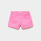 Promo Short droit en coton taille ajustable rose fille à 8,99 € dans le catalogue La Halle à Gannat