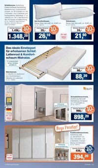 Bett im Möbel Inhofer Prospekt "95 JAHRE JUBILÄUM" mit 12 Seiten (Reutlingen)