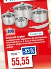 Aktuelles Edelstahl-Topfset Angebot bei Kaufhaus Stolz in Rostock ab 55,55 €