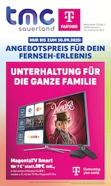 Aktueller TMC Sauerland GmbH Elektromärkte Prospekt in Eslohe und Umgebung, "ANGEBOTSPREIS FÜR DEIN FERNSEH-ERLEBNIS" mit 12 Seiten, 01.09.2025 - 30.09.2025