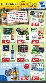 Jack Daniels im Getränkeland Prospekt "Die Getränkekönner" mit 16 Seiten (Rostock)