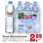 Mineralwasser im Angebot bei E center in Ettlingen Mineralwasser Angebote von Vitrex bei E center Ettlingen für 2,99 €