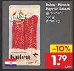 Kulen - Pikante Paprika Salami Angebote von Pinar bei Netto Marken-Discount Bad Homburg für 1,79 €