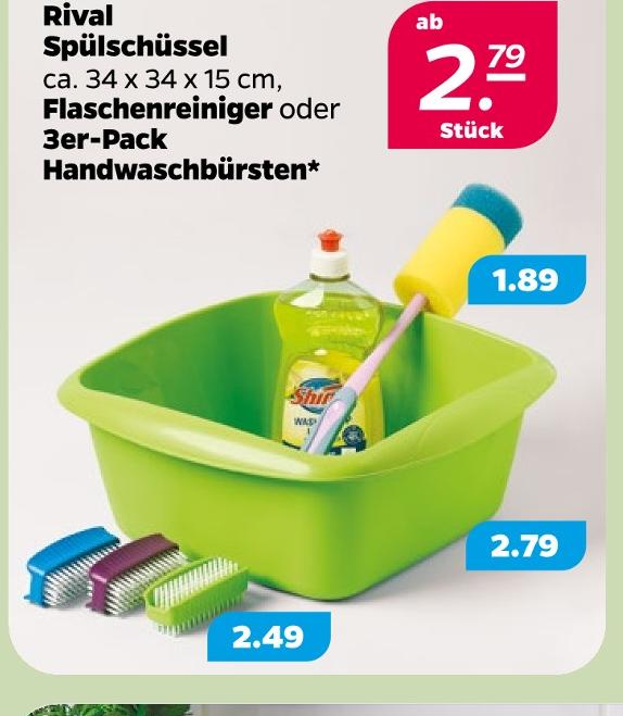 3er-Pack Handwaschbürsten
