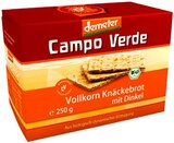 Campo Verde Vollkorn Knäckebrot mit Dinkel im REWE Prospekt Campo Verde Vollkorn Knäckebrot mit Dinkel von Demeter im aktuellen REWE Prospekt für 1,99 €