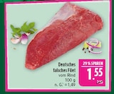 Deutsches falsches Filet vom Rind bei Marktkauf im Hof Prospekt für 1,55 €