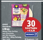 6 Wraps von EDEKA Herzstücke für 1,69 € bei EDEKA im Angebot 6 Wraps von EDEKA Herzstücke im aktuellen EDEKA Prospekt