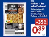Grillino – das softe Flatbread im Angebot bei ALDI SÜD in Ulm Grillino – das softe Flatbread Angebote von BBQ bei ALDI SÜD Ulm für 0,89 €