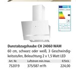 Dunstabzugshaube CH 24060 WAM für 224,00 € bei Holz Possling im Angebot Dunstabzugshaube CH 24060 WAM im aktuellen Holz Possling Prospekt