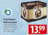 Aktuelles Franziskaner Hefeweissbier Angebot bei famila Nordost in Lüneburg ab 13,99 €