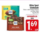 Nuss-Klasse von Ritter Sport im aktuellen EDEKA Prospekt für 1,69 €