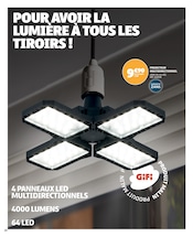 Promos Lampe Led dans le catalogue "CAP SUR LA DOUCEUR DE VIVRE !" de Gifi à la page 20 Promos Lampe Led dans le catalogue "CAP SUR LA DOUCEUR DE VIVRE !" de Gifi à la page 20