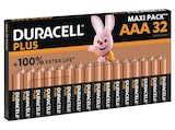 Duracell im MediaMarkt Saturn Prospekt Plus AAA, 32er Pack, AAA Batterie, Alkaline, 1.5 Volt von DURACELL im aktuellen MediaMarkt Saturn Prospekt für 19,99 €