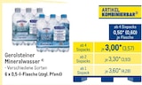 Mineralwasser von Gerolsteiner im aktuellen METRO Prospekt