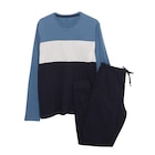 Pyjama color block homme - TEX en promo chez Carrefour Pyjama color block homme - TEX dans le catalogue Carrefour