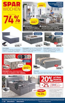 Boxspringbett im aktuellen ROLLER Prospekt (Köln) Boxspringbett im ROLLER Prospekt "Eröffnung der Gartensaison" mit 16 Seiten (Köln)