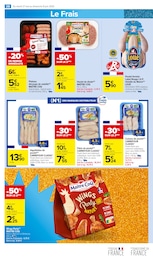 Prix et réduction Dinde dans le prospectus Carrefour Market en cours Offre Dinde dans le catalogue Carrefour Market du moment à la page 40