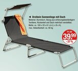 Dreibein Sonnenliege mit Dach von  im aktuellen V-Markt Prospekt für 39,99 €