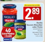 Saucen Klassiker Angebote von Barilla bei WEZ Bad Oeynhausen für 2,89 €