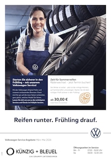 Volkswagen Prospekt Der Frühling startet mit Power mit 1 Seite