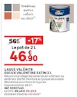 Laque valénite satin 2 l - DULUX VALENTINE à 46,90 € dans le catalogue Leroy Merlin