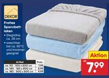 Frottee Spannbettlaken Angebote von DEKOR bei Netto Marken-Discount Oberhausen für 7,99 €
