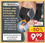 Knöchel- oder Kniebandage mit Kupfer- & Carbonfaser Angebote von TRIGGin bei Netto Marken-Discount Schweinfurt für 9,99 €