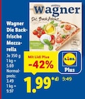Die Backfrische Mozzarella Angebote von Wagner bei Lidl Dresden für 1,99 €