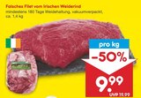 Aktuelles Falsches Filet vom Irischen Weiderind Angebot bei Netto Marken-Discount in Bielefeld ab 9,99 €