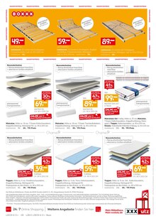Matratze im aktuellen XXXLutz Prospekt (Bremen) Matratze im XXXLutz Prospekt "Bis zu 61 % in diesem Prospekt sparen!" mit 8 Seiten (Bremen)
