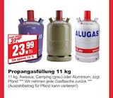 Propangasfüllung 11 kg bei bauSpezi im Prospekt "" für 23,99 €