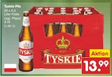 Pils Angebote von Tyskie bei Netto Marken-Discount Horb für 13,99 €