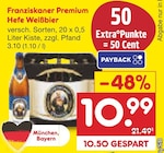 Premium Hefe Weißbier Angebot in Petting Premium Hefe Weißbier im aktuellen Prospekt bei Netto Marken-Discount in Petting