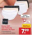 Damen Hüft- oder Taillenslip seamless, 3er Pack Angebote von Spirit bei Netto Marken-Discount Ansbach für 7,99 €
